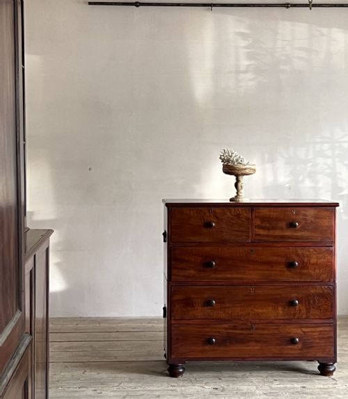 19THC CAMPHOR WOOD CAMPAIGN CHEST OF DRAWERS - ADDITIONAL PHOTO 9