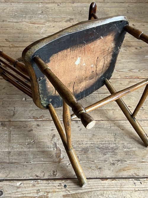 18THC WESTCOUNTRY STICK BACK WINDSOR CHAIR - ADDITIONAL PHOTO 8
