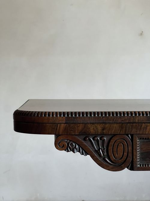 REGENCY ROSEWOOD CARD OR GAMES TABLE - ADDITIONAL PHOTO 10