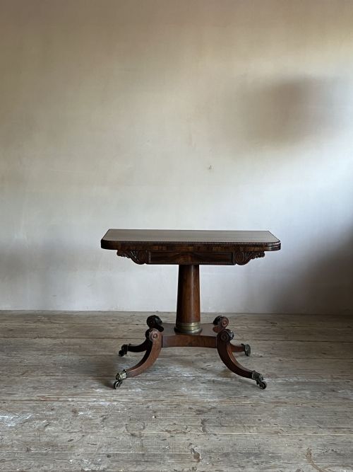 REGENCY ROSEWOOD CARD OR GAMES TABLE - ADDITIONAL PHOTO 11
