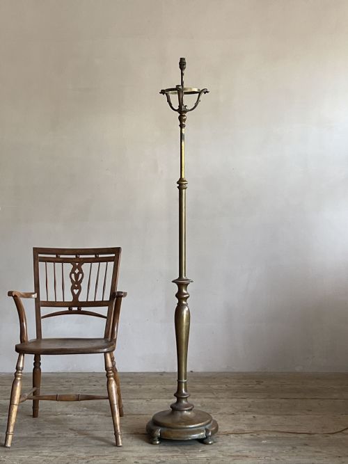 BRASS NOUVEAU STANDARD LAMP - ADDITIONAL PHOTO 3