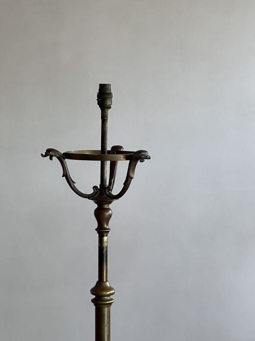 BRASS NOUVEAU STANDARD LAMP - ADDITIONAL PHOTO 6