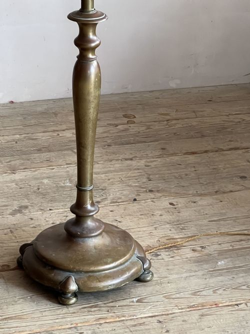BRASS NOUVEAU STANDARD LAMP - ADDITIONAL PHOTO 7