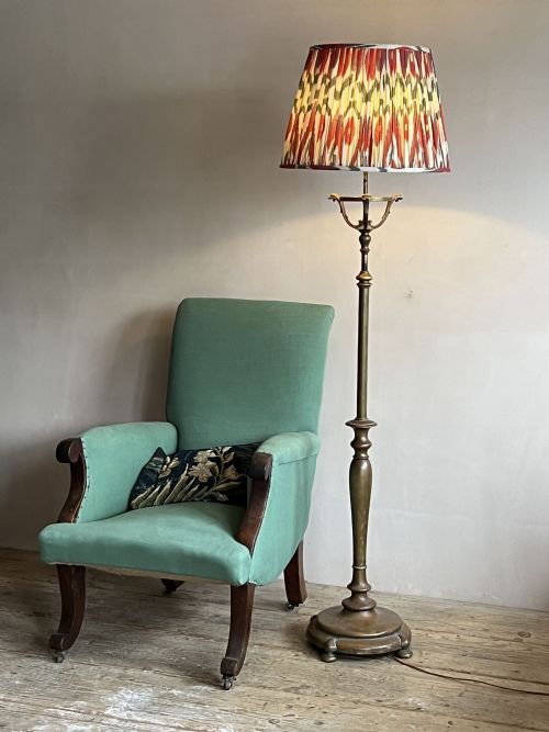 BRASS NOUVEAU STANDARD LAMP - ADDITIONAL PHOTO 10