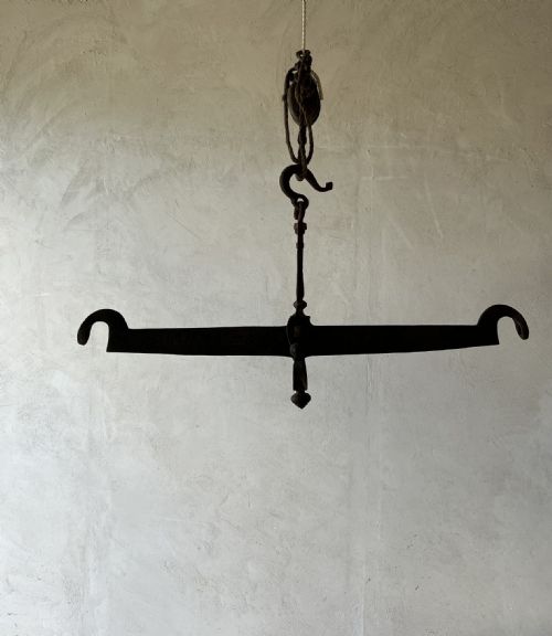 HUGE ANTIQUE WROUGHT IRON BALANCE SCALES - ADDITIONAL PHOTO 8
