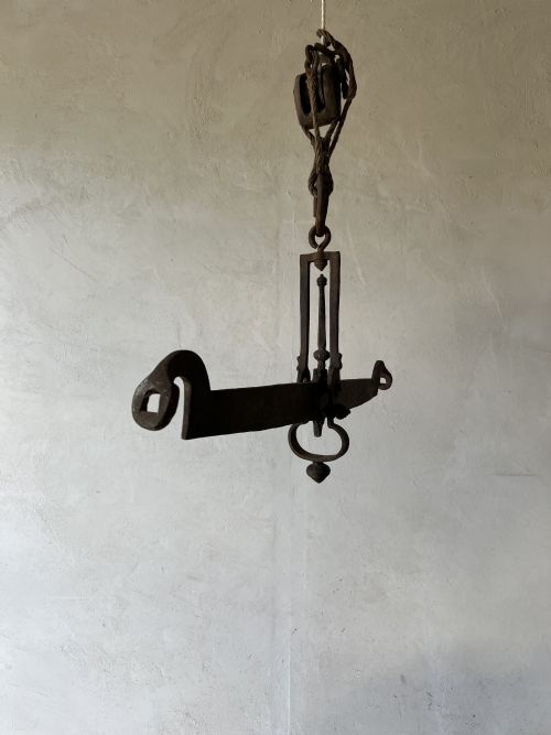 HUGE ANTIQUE WROUGHT IRON BALANCE SCALES - ADDITIONAL PHOTO 10
