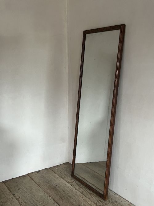 FAUX BAMBOO FRAMED MIRROR - ADDITIONAL PHOTO 2