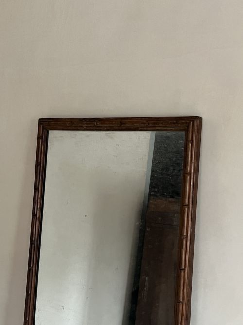 FAUX BAMBOO FRAMED MIRROR - ADDITIONAL PHOTO 3