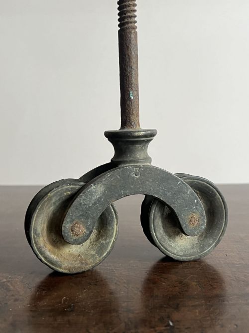 19THC BRASS DOUBLE PULLEY - ADDITIONAL PHOTO 1