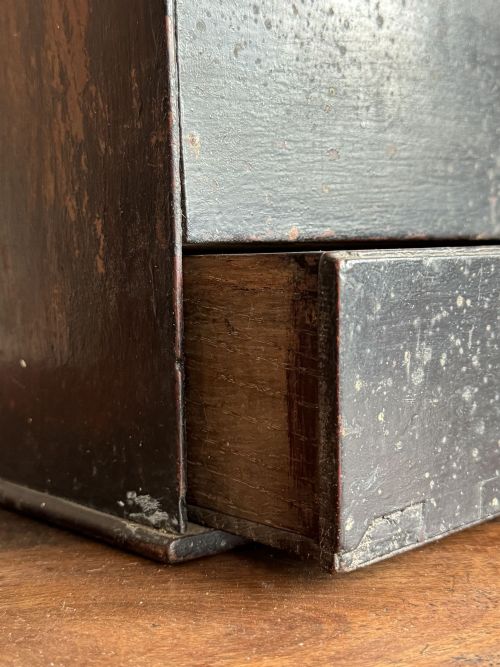 GEORGIAN OAK CANDLE SALT BOX - ADDITIONAL PHOTO 6