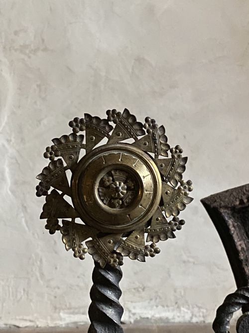 WROUGHT IRON AESTHETIC MOVEMENT FIREGRATE - ADDITIONAL PHOTO 3
