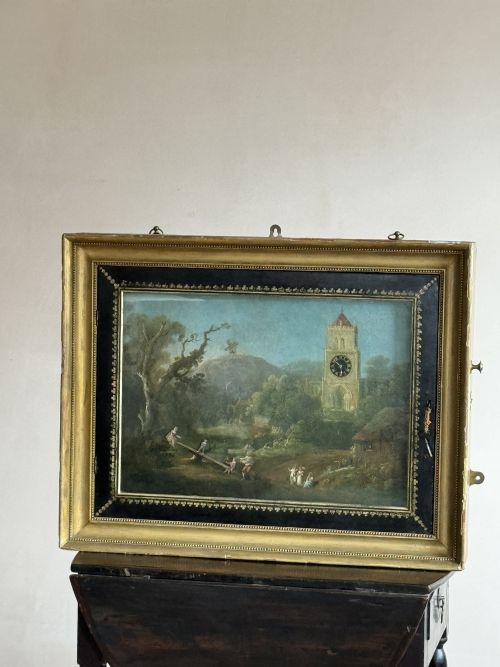 18THC ENGLISH AUTOMATON PICTURE CLOCK - ADDITIONAL PHOTO 8