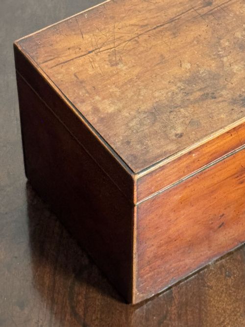 GEORGIAN YEW TEA CADDY - ADDITIONAL PHOTO 2