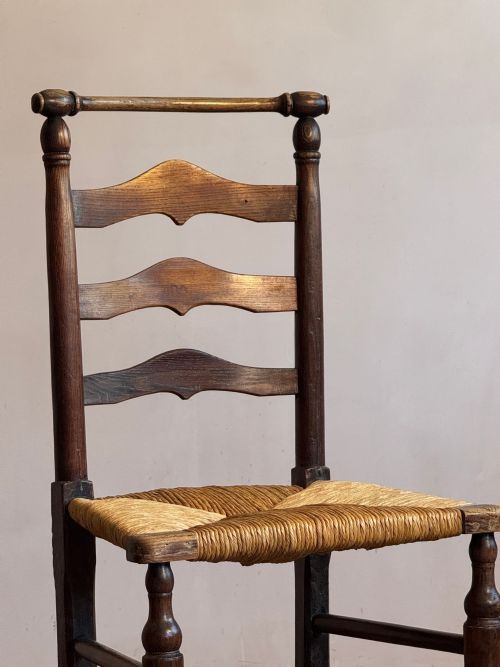 FOUR MACCLESFIELD LADDERBACK CHAIRS - ADDITIONAL PHOTO 1