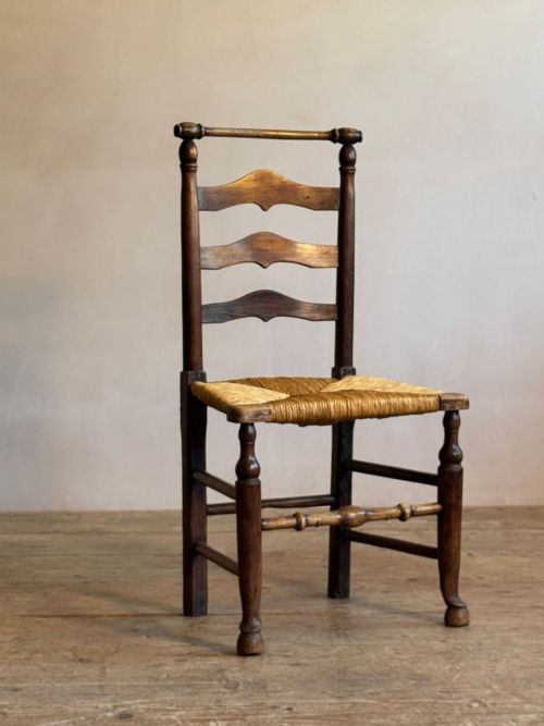 FOUR MACCLESFIELD LADDERBACK CHAIRS - ADDITIONAL PHOTO 2