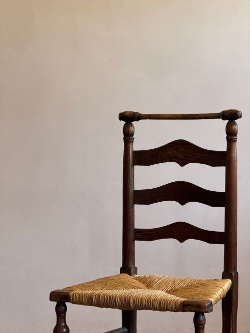 FOUR MACCLESFIELD LADDERBACK CHAIRS - ADDITIONAL PHOTO 3