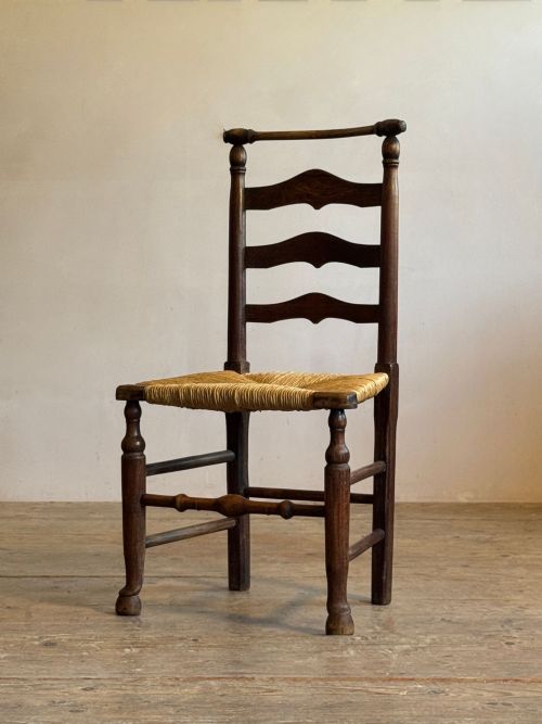 FOUR MACCLESFIELD LADDERBACK CHAIRS - ADDITIONAL PHOTO 5