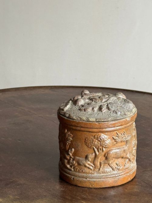 SALT GLAZED TOBACCO JAR - ADDITIONAL PHOTO 2