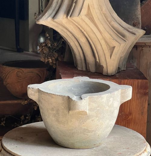marble mortar - CATEGORY: ANTIQUE MISCELLANEOUS - DATED 19TH CENTURY