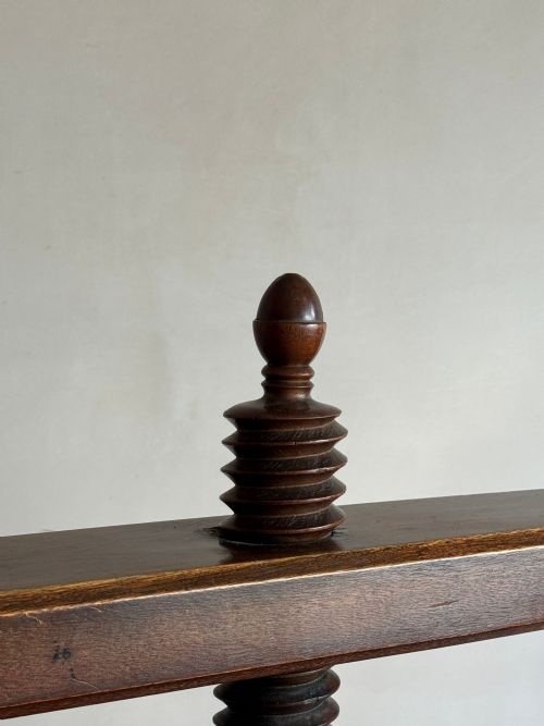 GEORGIAN OAK BOOK PRESS TABLE - ADDITIONAL PHOTO 8