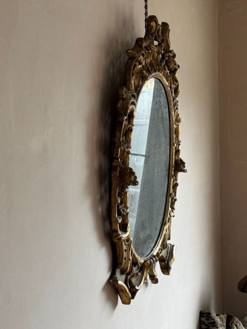 GEORGE III PERIOD CARVED GILTWOOD MIRROR - ADDITIONAL PHOTO 6