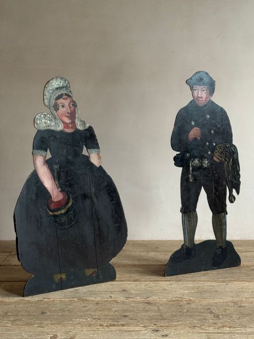 A PAIR OF 19THC DUMMY BOARDS - ADDITIONAL PHOTO 1