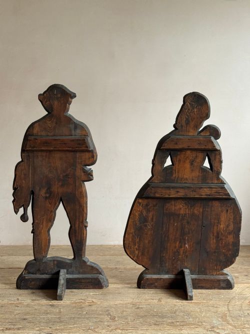 A PAIR OF 19THC DUMMY BOARDS - ADDITIONAL PHOTO 4