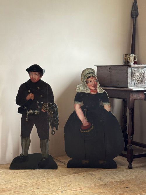 A PAIR OF 19THC DUMMY BOARDS - ADDITIONAL PHOTO 5