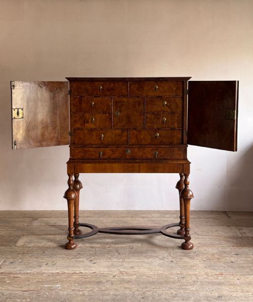 17THC OLIVE WOOD CABINET ON STAND - ADDITIONAL PHOTO 1