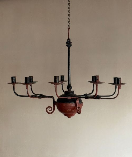 IRON 9 ARM CANDELABRA - ADDITIONAL PHOTO 3