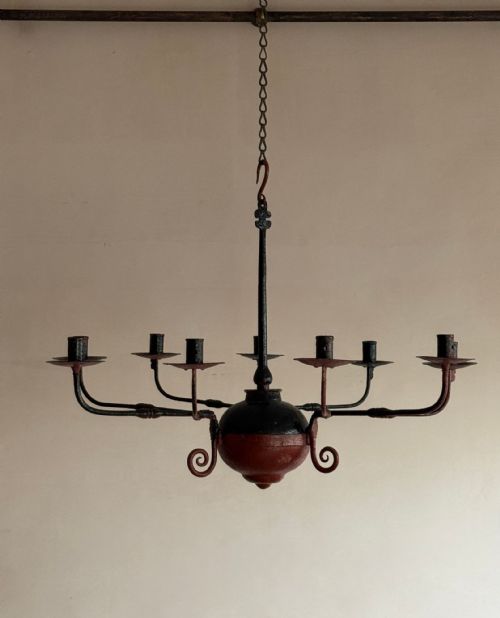 IRON 9 ARM CANDELABRA - ADDITIONAL PHOTO 6
