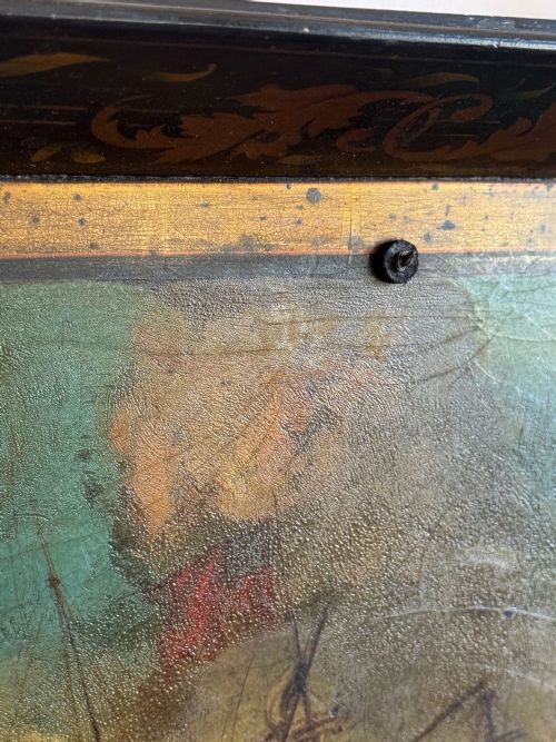 REGENCY JAPANNED PAPIERMCH TRAY - ADDITIONAL PHOTO 3