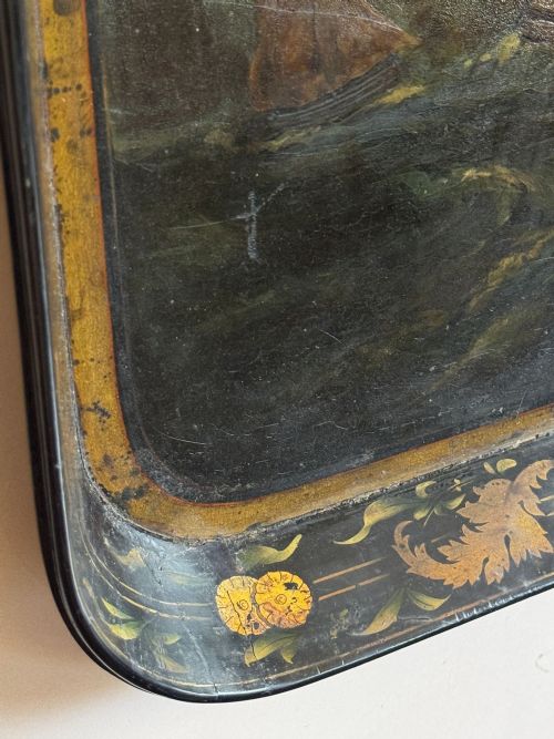 REGENCY JAPANNED PAPIERMCH TRAY - ADDITIONAL PHOTO 4