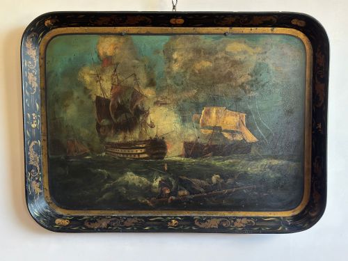 REGENCY JAPANNED PAPIERMCH TRAY - ADDITIONAL PHOTO 10
