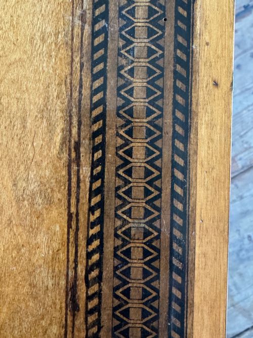 PENWORK DECORATED TRIPOD TABLE - ADDITIONAL PHOTO 3