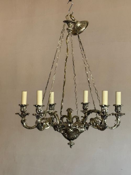 19THC SILVER PLATED CANDELABRA