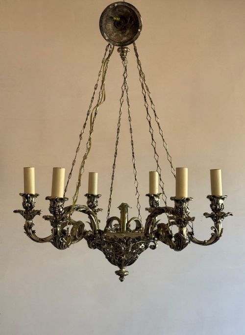 19THC SILVER PLATED CANDELABRA - ADDITIONAL PHOTO 6