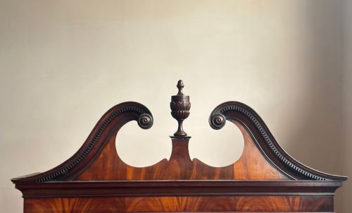 GEORGE III MAHOGANY BUREAU BOOKCASE - ADDITIONAL PHOTO 3