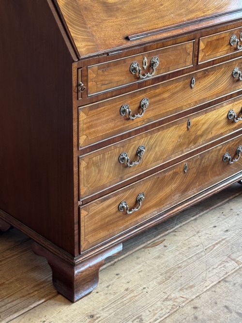 GEORGE III MAHOGANY BUREAU BOOKCASE - ADDITIONAL PHOTO 15
