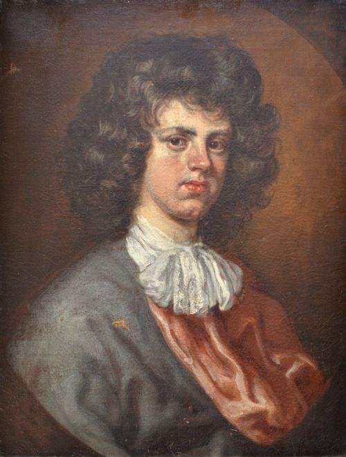 Circle of Mary Beale (1633-1699) Oil Painting of a Young Gentleman