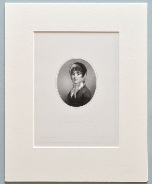 fig 1. 19th Century Engraved Print of Anne Richmond and Photo of The Artist Thomas (Tom) Richmond Jnr
