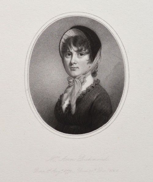 fig 3. 19th Century Engraved Print of Anne Richmond and Photo of The Artist Thomas (Tom) Richmond Jnr