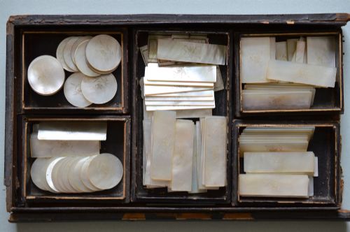 126 Chinese Mother of Pearl Gaming Counters 19th Century
