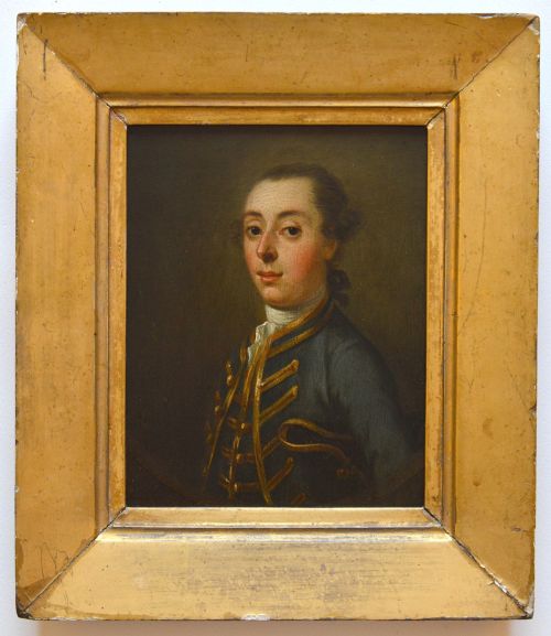 Oil Painting of a Scottish Military Gentleman C.1750-60 Attributed to Francis Lindo (1714–67)