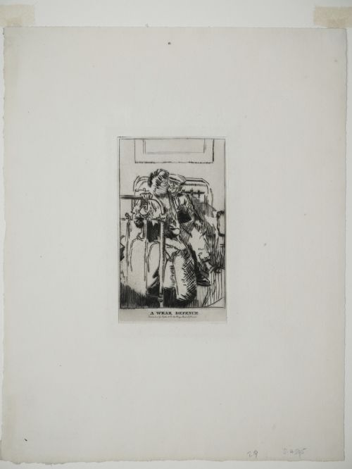 fig 3. Walter Richard Sickert - Scarce Etching (A Weak Defence) Printed 1915
