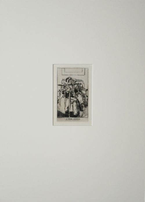 fig 4. Walter Richard Sickert - Scarce Etching (A Weak Defence) Printed 1915