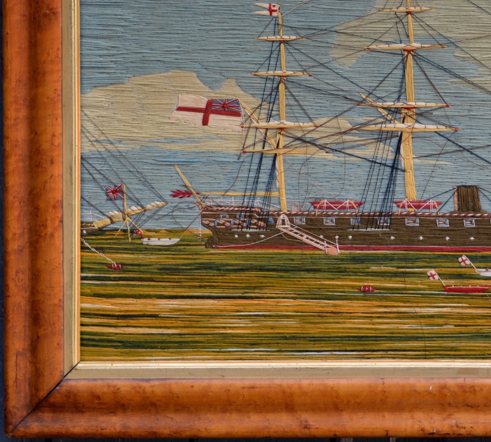 Large Sailor’s Woolwork Picture – (19th century) View V