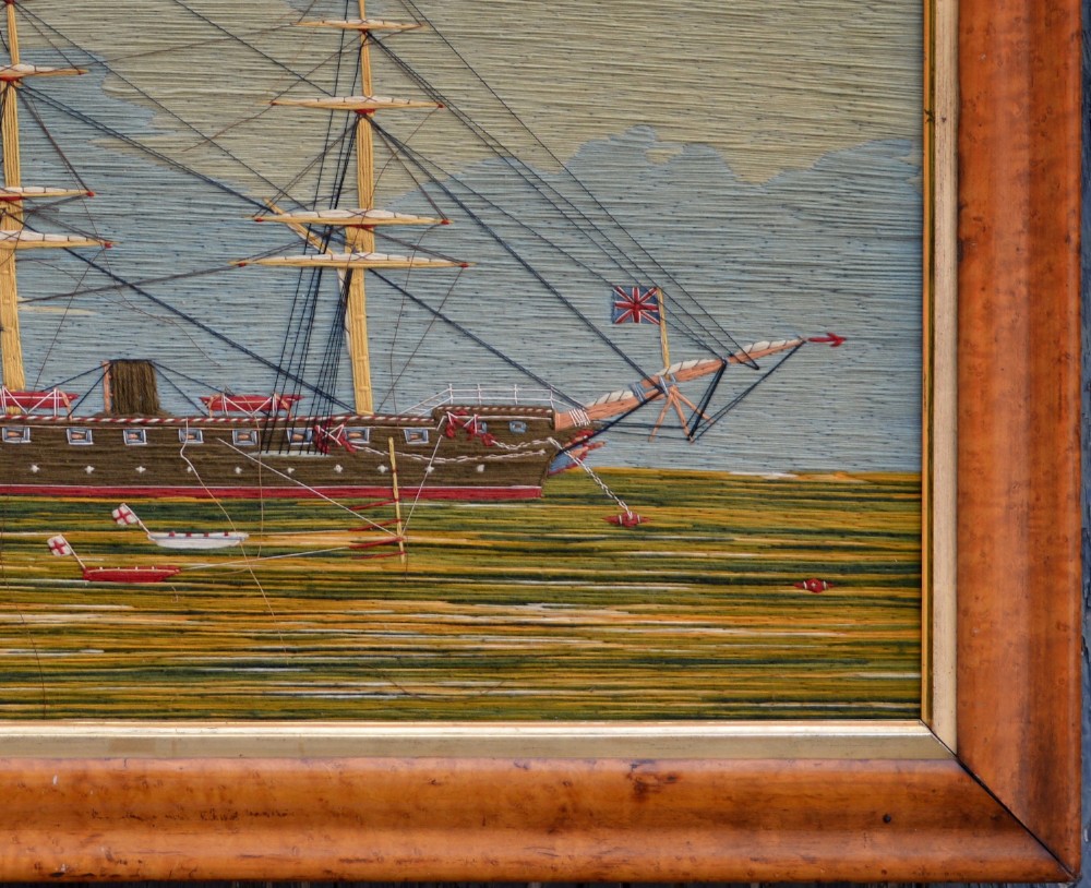 Large Sailor’s Woolwork Picture – (19th century) View VII