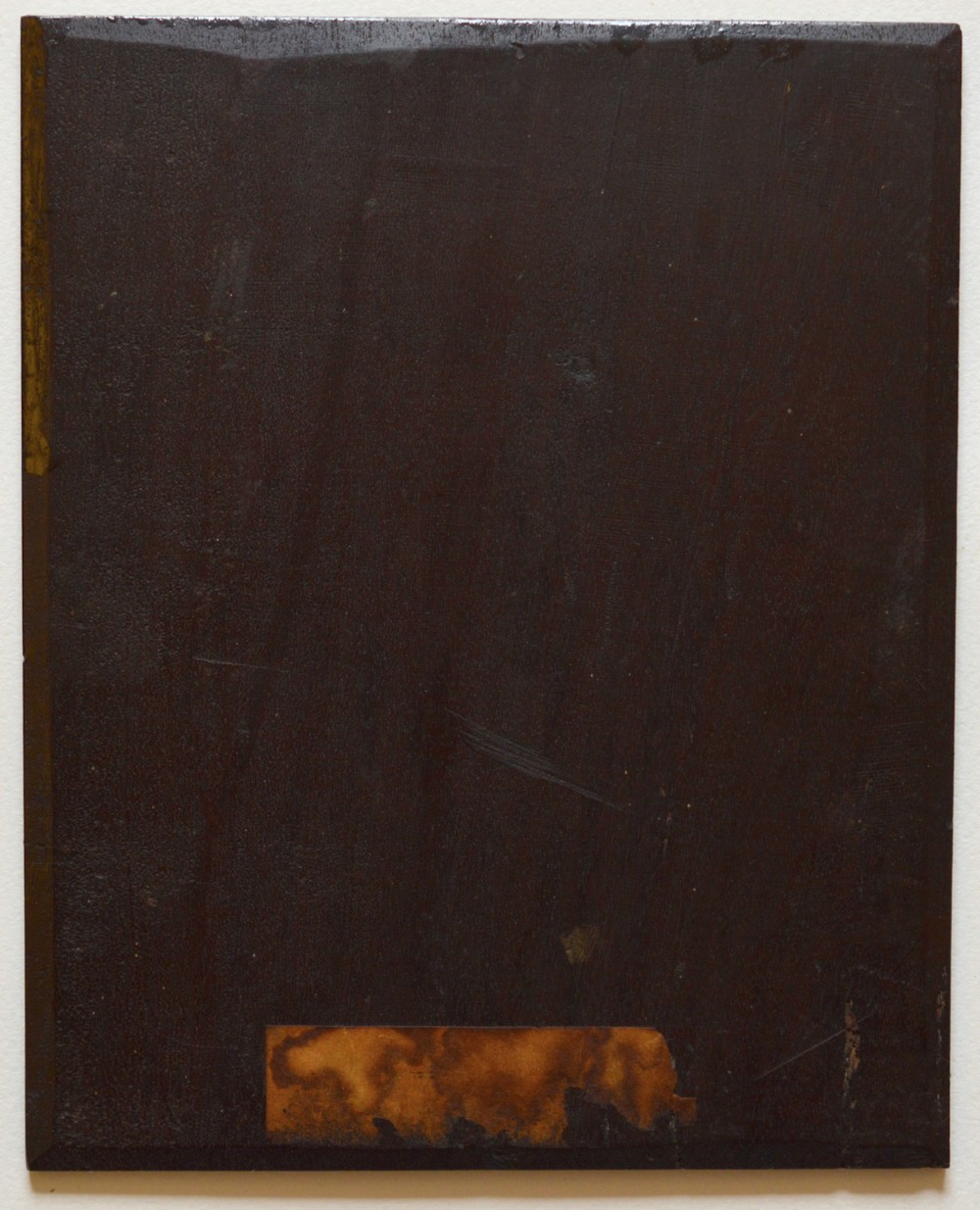 An 18th-century oil portrait depicting a gentleman in a blue military coat trimmed with gold braid, presented in a wide gilt frame. View VI