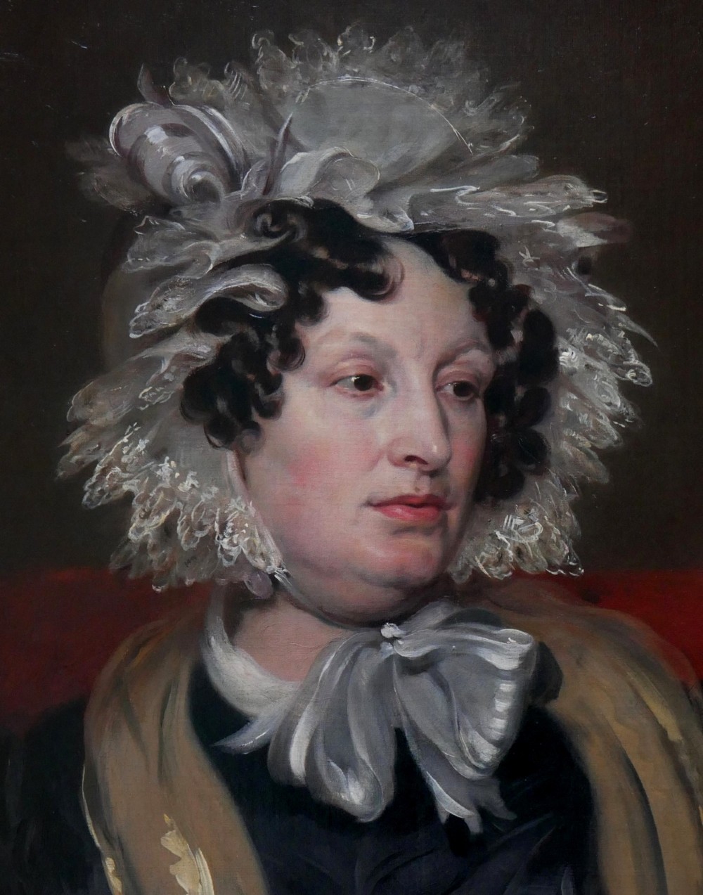Early 19th century Oil Painting Portrait of a Lady of Character from the Estate of Clan Leslie of Aberdeenshire View III